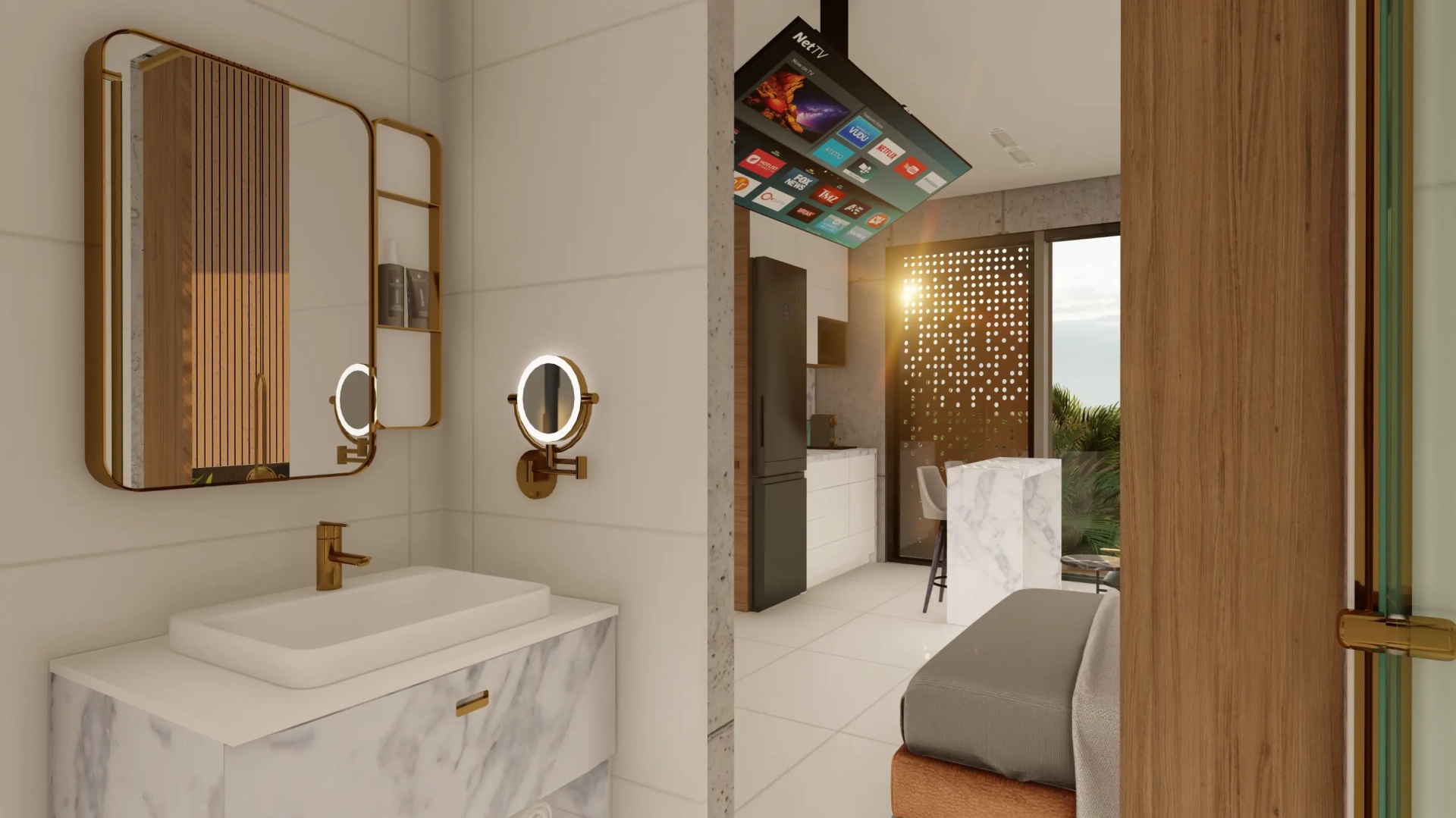 🏙️ Palace Suites : Appartement entièrement meublé d’une chambre à coucher à vendre dans le centre-ville de Punta Cana