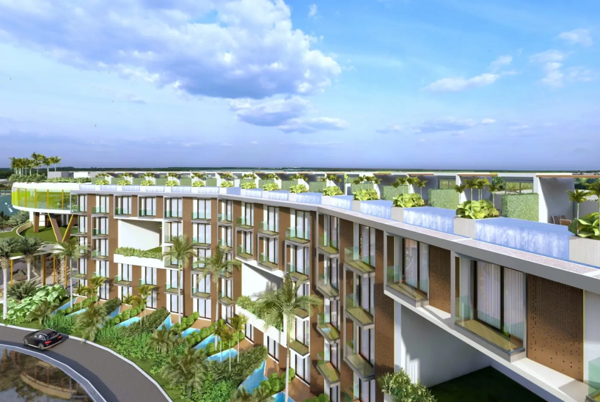 🏙️ Palace Suites : Appartement entièrement meublé d’une chambre à coucher à vendre dans le centre-ville de Punta Cana