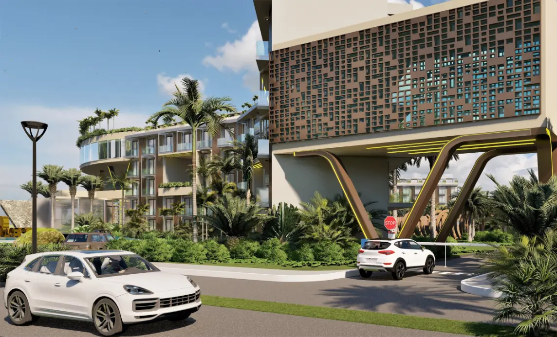 🏙️ Palace Suites : Appartement entièrement meublé d’une chambre à coucher à vendre dans le centre-ville de Punta Cana