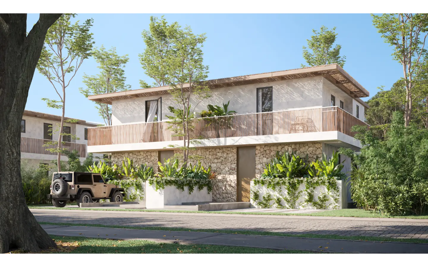 Aldea Park, Three Bedroom Duplex Villa for Sale at Downtown Punta Cana with Terrace