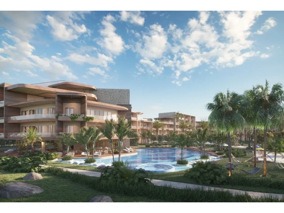 ID , Elegant Two Bedroom Apartment with Lobby for Sale at The One in Las Iguanas, Cap Cana ()