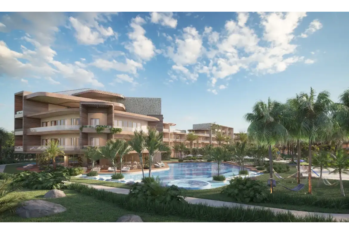 ID , Elegant Two Bedroom Apartment with Lobby for Sale at The One in Las Iguanas, Cap Cana ()