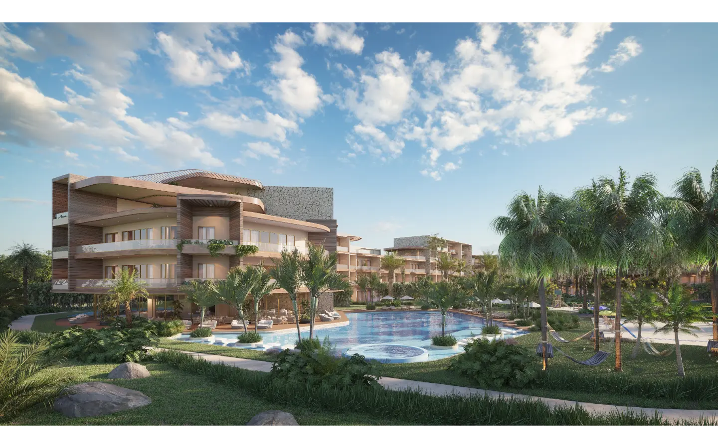 ID , Elegant Two Bedroom Apartment with Lobby for Sale at The One in Las Iguanas, Cap Cana ()