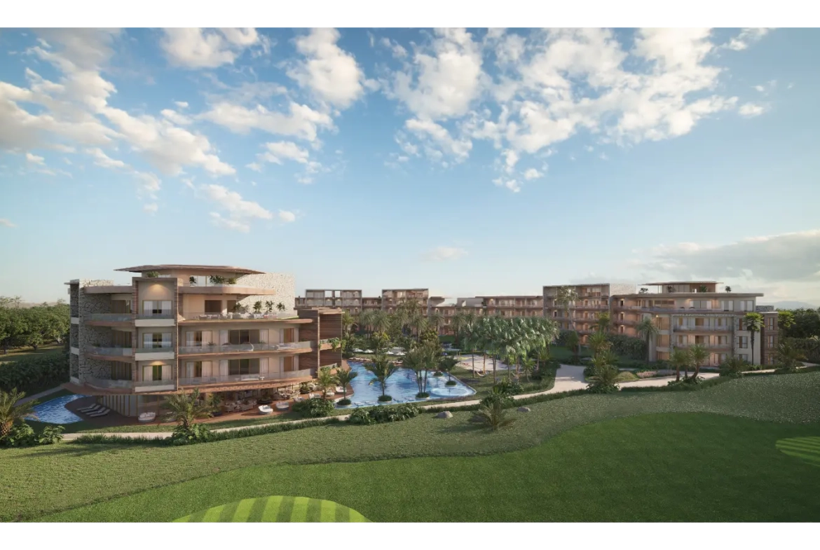 ID , Elegant Two Bedroom Apartment with Lobby for Sale at The One in Las Iguanas, Cap Cana ()