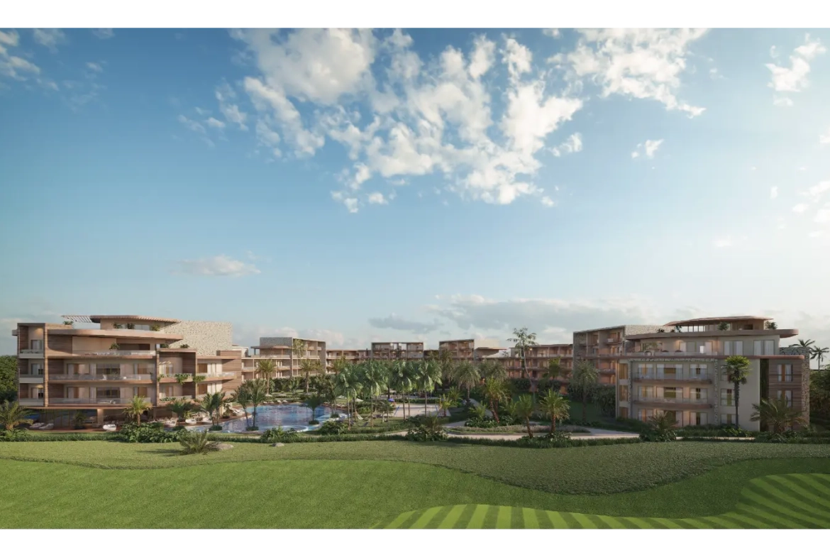 ID , Elegant Two Bedroom Apartment with Lobby for Sale at The One in Las Iguanas, Cap Cana ()