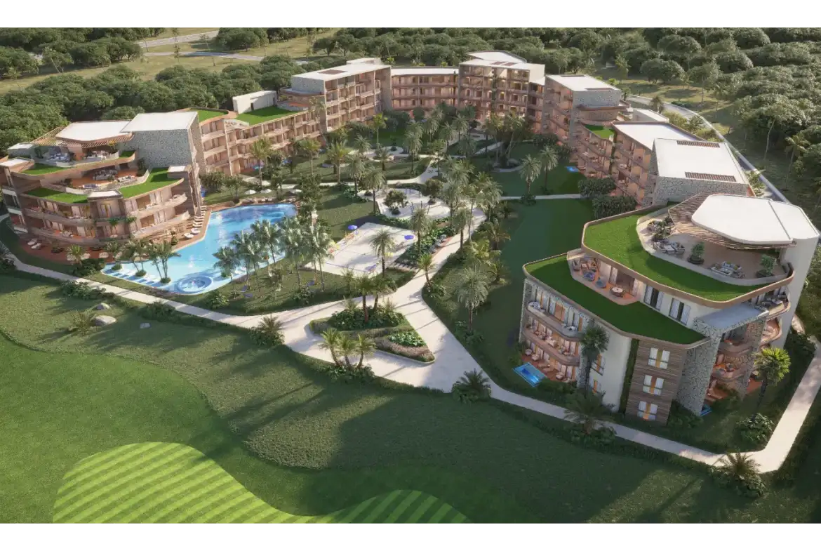 ID , Elegant Two Bedroom Apartment with Lobby for Sale at The One in Las Iguanas, Cap Cana ()