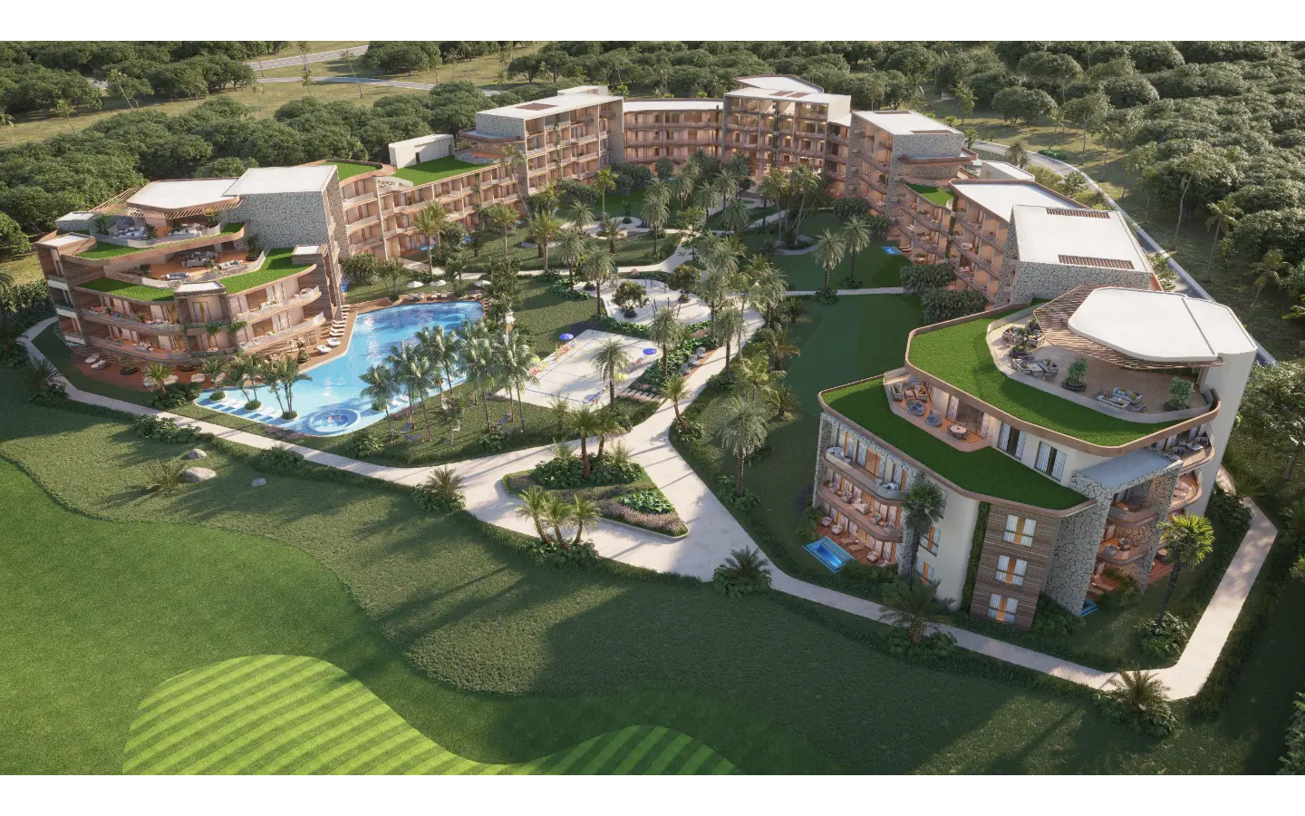ID , Elegant Two Bedroom Apartment with Lobby for Sale at The One in Las Iguanas, Cap Cana ()