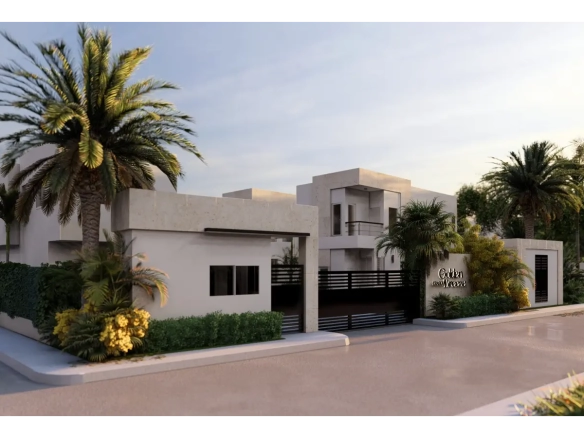 Modern two-level Golden Breeze villa with three bedrooms in the Brisas de Punta Cana community.