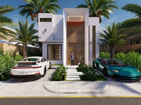 Encantadora Casa de dos dormitorios en venta en Las Palmeras Resipal II en Punta Cana, República Dominicana