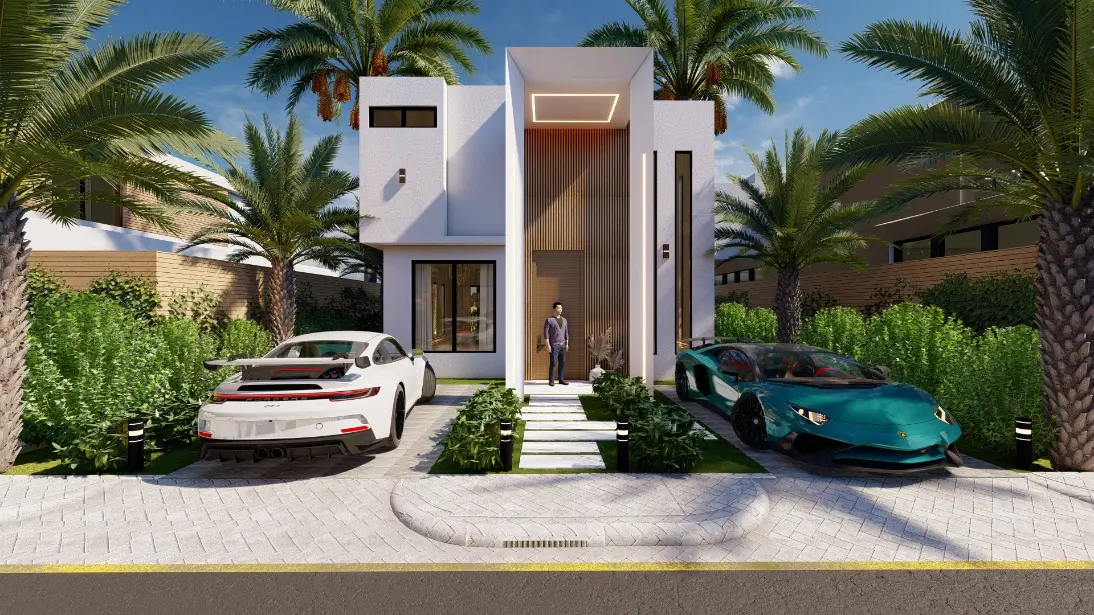 Charming Two-Bedroom Villa for Sale at Las Palmeras Resipal II in Punta Cana, Dominican Republic
