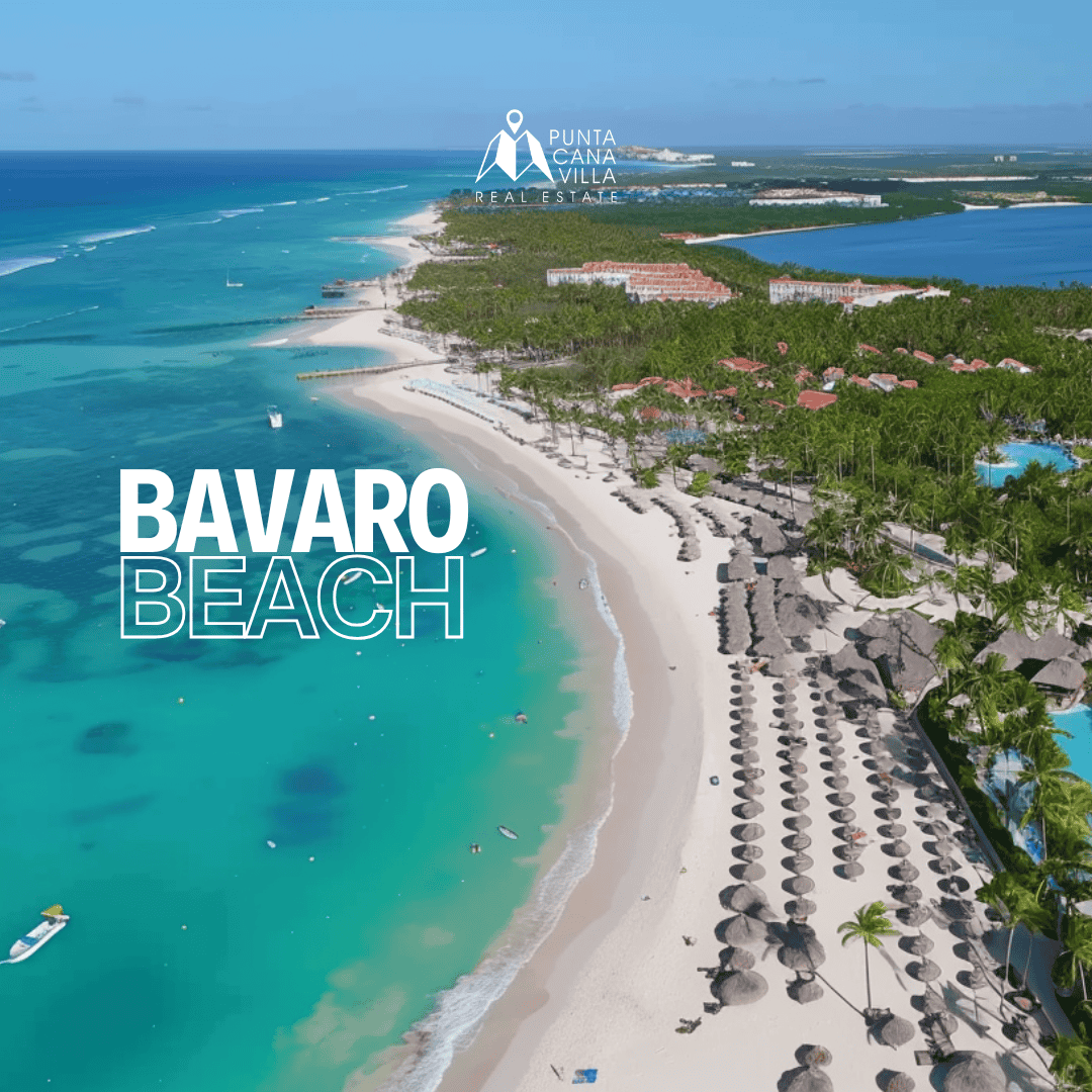 Aerial view of Bavaro beach in Punta Cana