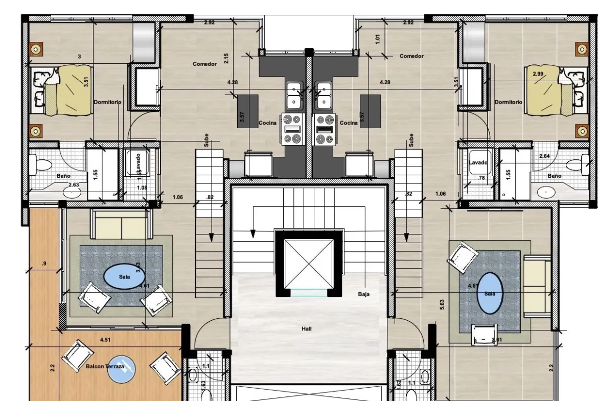 ID , Luxury Two Bedroom Penthouse for Sale at Maiya Hermosa in Los Corales, Punta Cana with Elevators ()