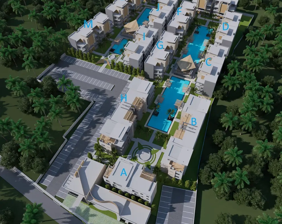 ID , Maiya Hermosa One Bedroom Condo for Sale in Los Corales, Punta Cana with Green Areas ()