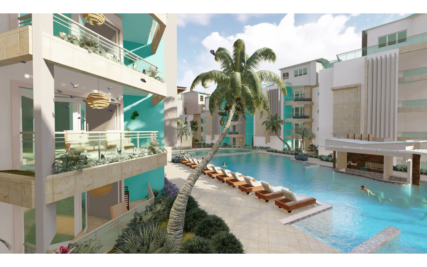ID , Maple Beach and Suites Two Bedroom Condo for Sale in Bavaro, Punta Cana ()