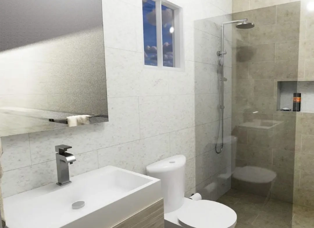 ID , Residential Tower Naco One Bedroom Apartment for Sale in Santo Domingo with Terrace ()