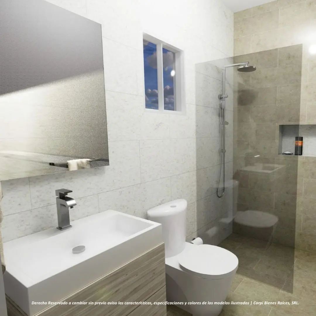 ID , Residential Tower Naco One Bedroom Apartment for Sale in Santo Domingo with Terrace ()