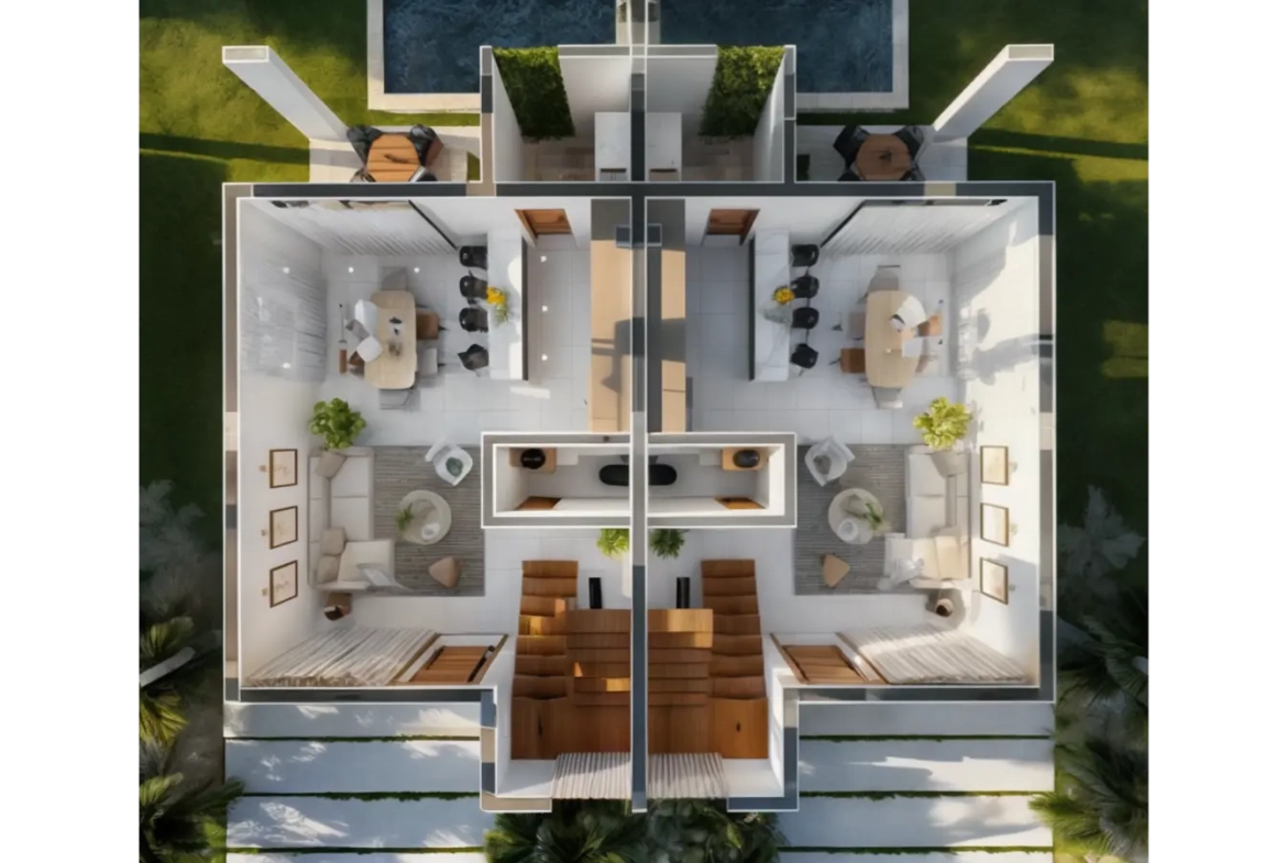 ID , Valparaiso View Three Bedroom Villa for Sale in Punta Cana with Artificial Beach ()