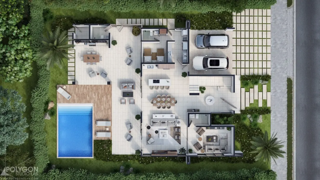 ID , Villa Las Sofias Three Bedroom Villa for Sale in Las Iguanas, Cap Cana with Balcony ()
