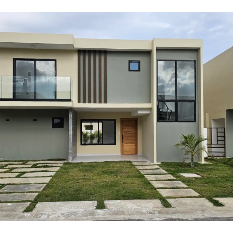 ID , Village Pacific Home : Maison de trois chambres à vendre à Bavaro, Punta Cana, avec terrasse ()