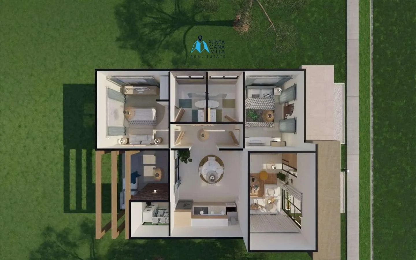 Heaven Two Bedroom Villa For Sale In Macao Punta Cana ()