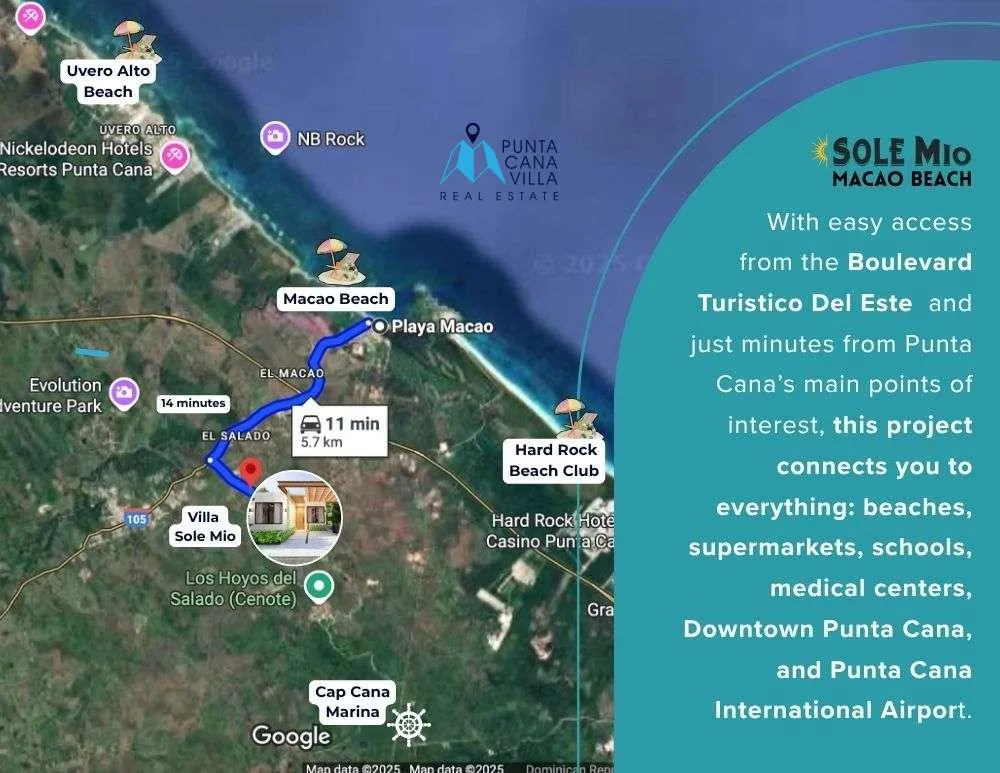 Sole Mio Macao beach location