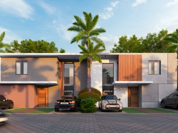 ID , Cassamare Residences Modern Bedroom Townhouse with Terrace for Sale in Vista Cana, Punta Cana ()