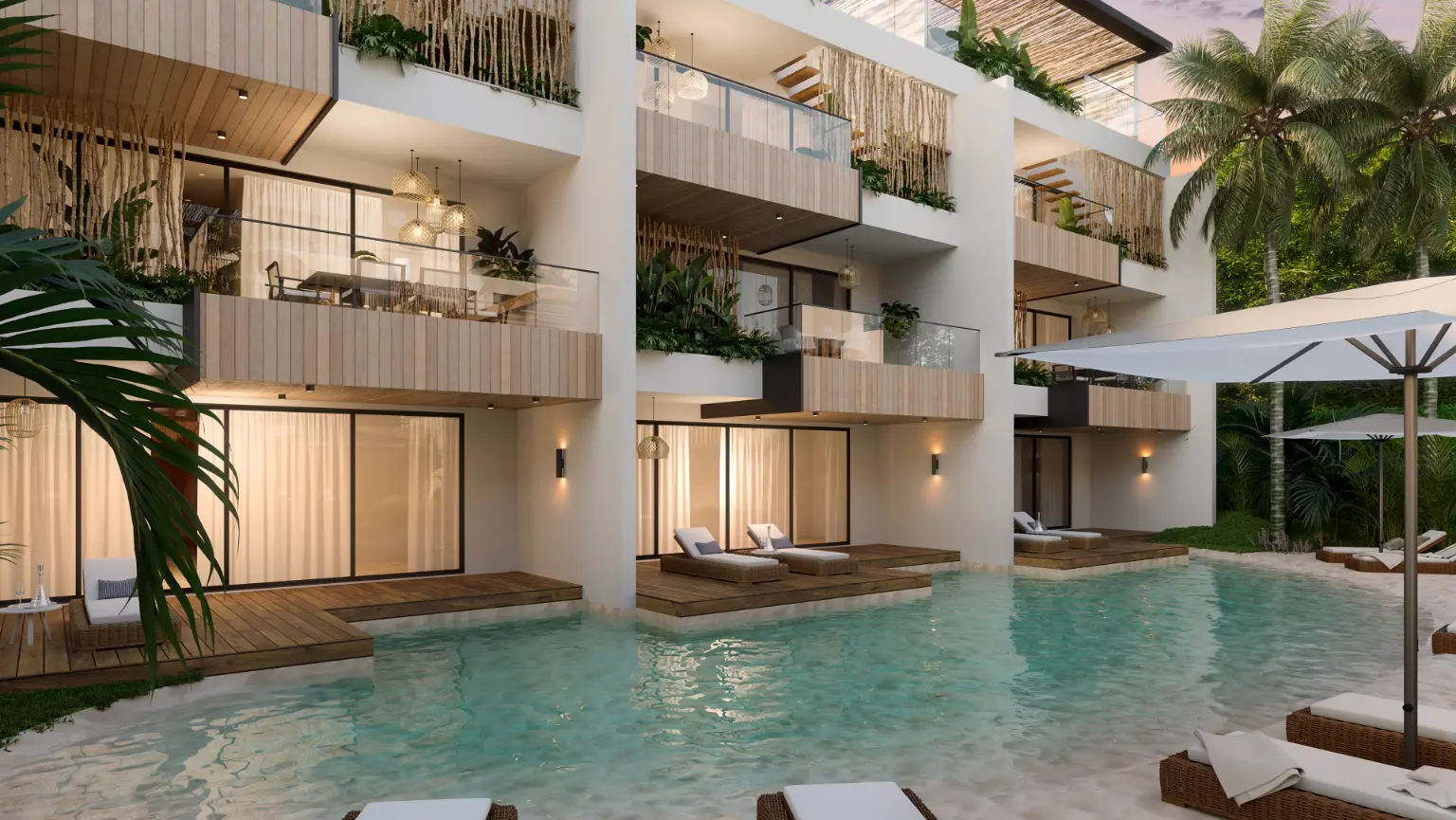 ID , Habitat Beach Garden Elegant Two Bedroom Apartment for Sale in Juan Dolio ()