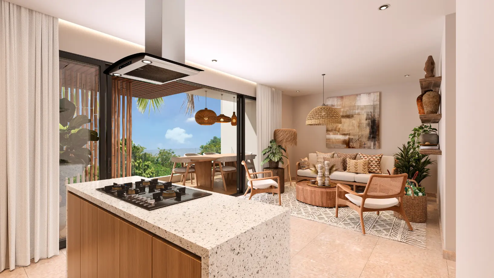 ID , Habitat Beach Garden Elegant Two Bedroom Apartment for Sale in Juan Dolio ()