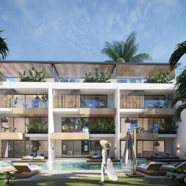 Modern 2-bedroom condo for sale in Habitat Beach Garden Juan Dolio