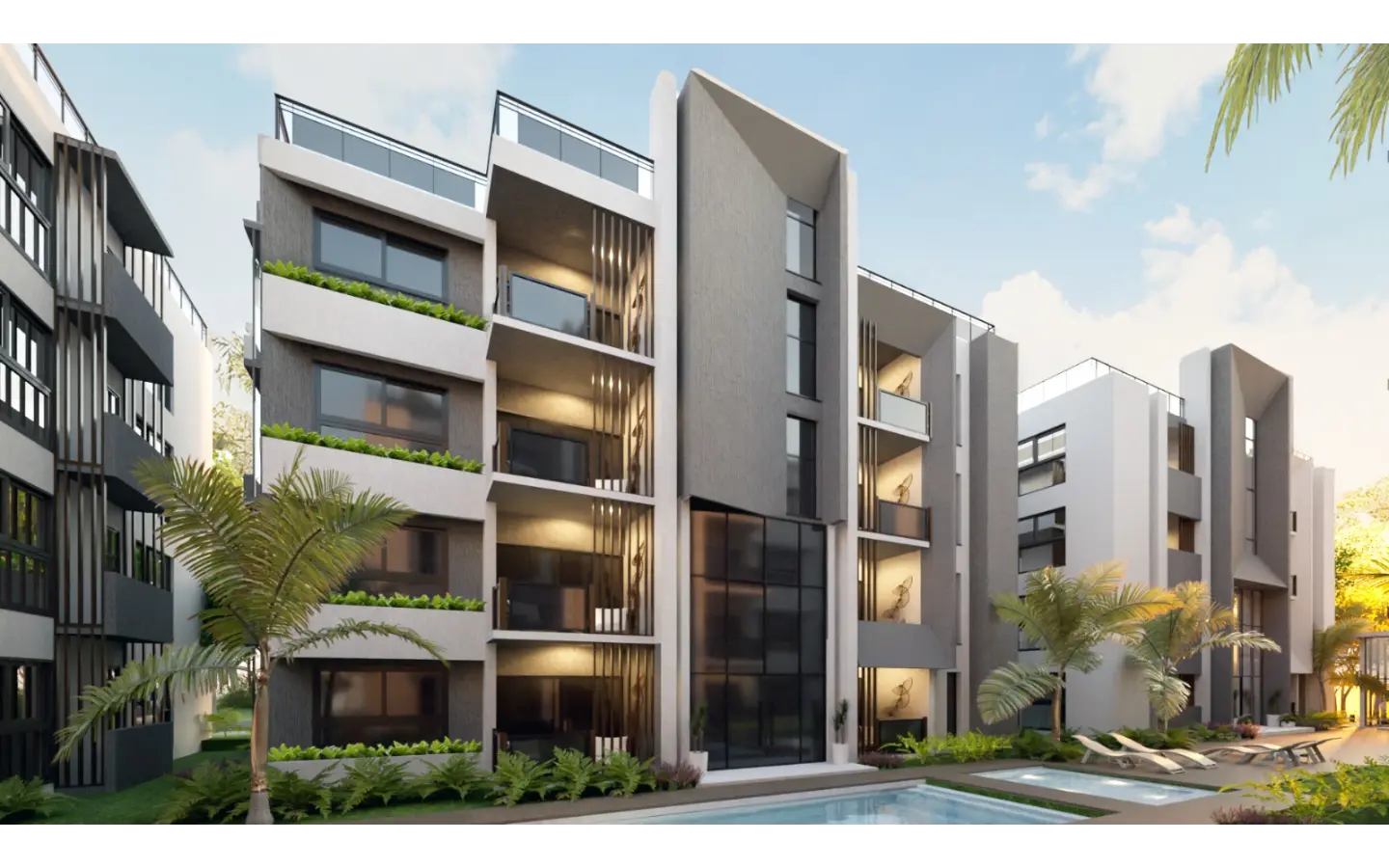 Modern 1-Bedroom Apartment for Sale at Por Do Sol Residences, Vista Cana, Punta Cana