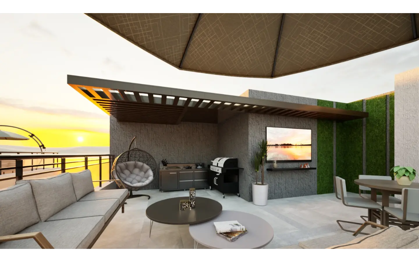 ID , Por Do Sol Residences Stylish Bedroom Apartment for Sale in Vista Cana, Punta Cana ()