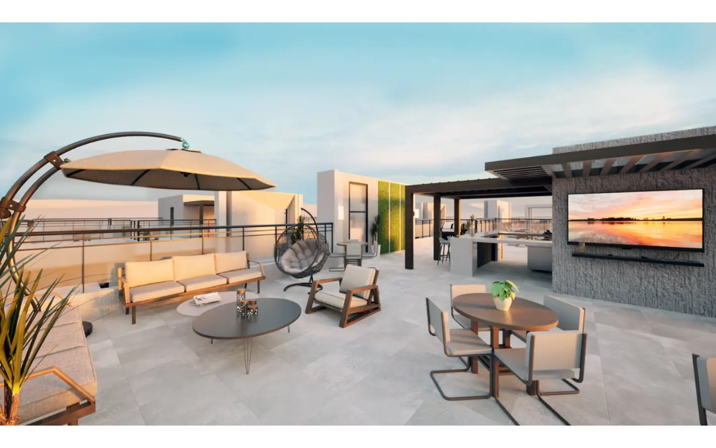 ID , Por Do Sol Residences Stylish Bedroom Apartment for Sale in Vista Cana, Punta Cana ()
