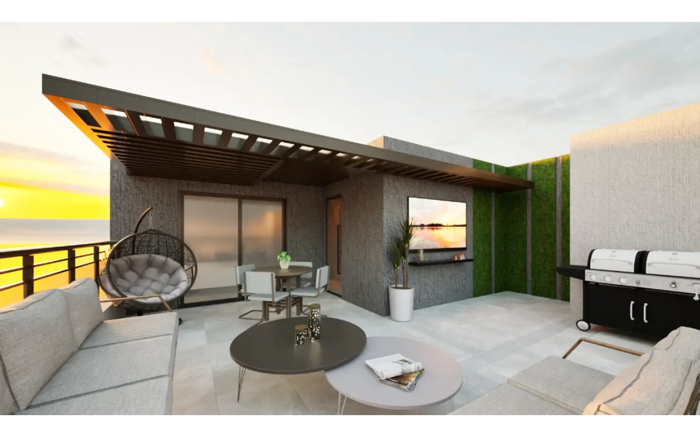 ID , Por Do Sol Residences Stylish Bedroom Apartment for Sale in Vista Cana, Punta Cana ()