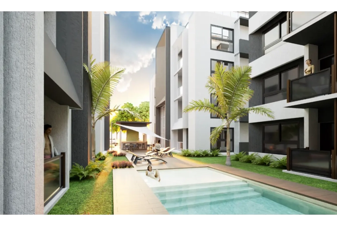 ID , Por Do Sol Residences Stylish Bedroom Apartment for Sale in Vista Cana, Punta Cana ()