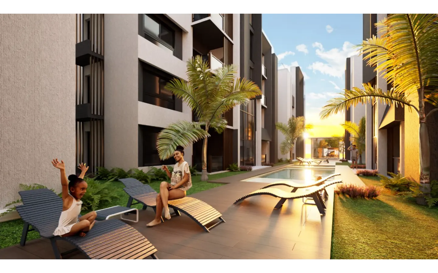 ID , Por Do Sol Residences Stylish Bedroom Apartment for Sale in Vista Cana, Punta Cana ()