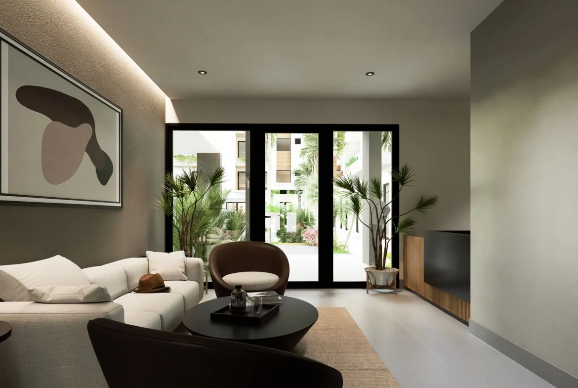 ID , Marea Beach Bedroom Studio Apartment for Sale in Punta Cana with Elevators ()