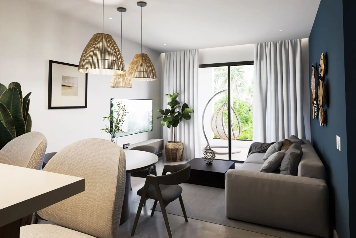 ID , Marea Beach Bedroom Studio Apartment for Sale in Punta Cana with Elevators ()