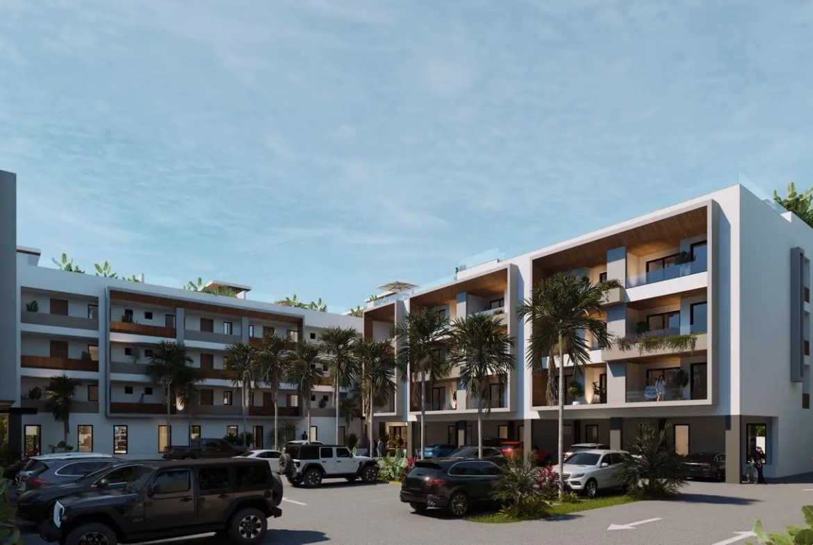 Elegant 2-bedroom apartment near Dominicus Beach at Marea Beach Bayahibe with rooftop infinity pool