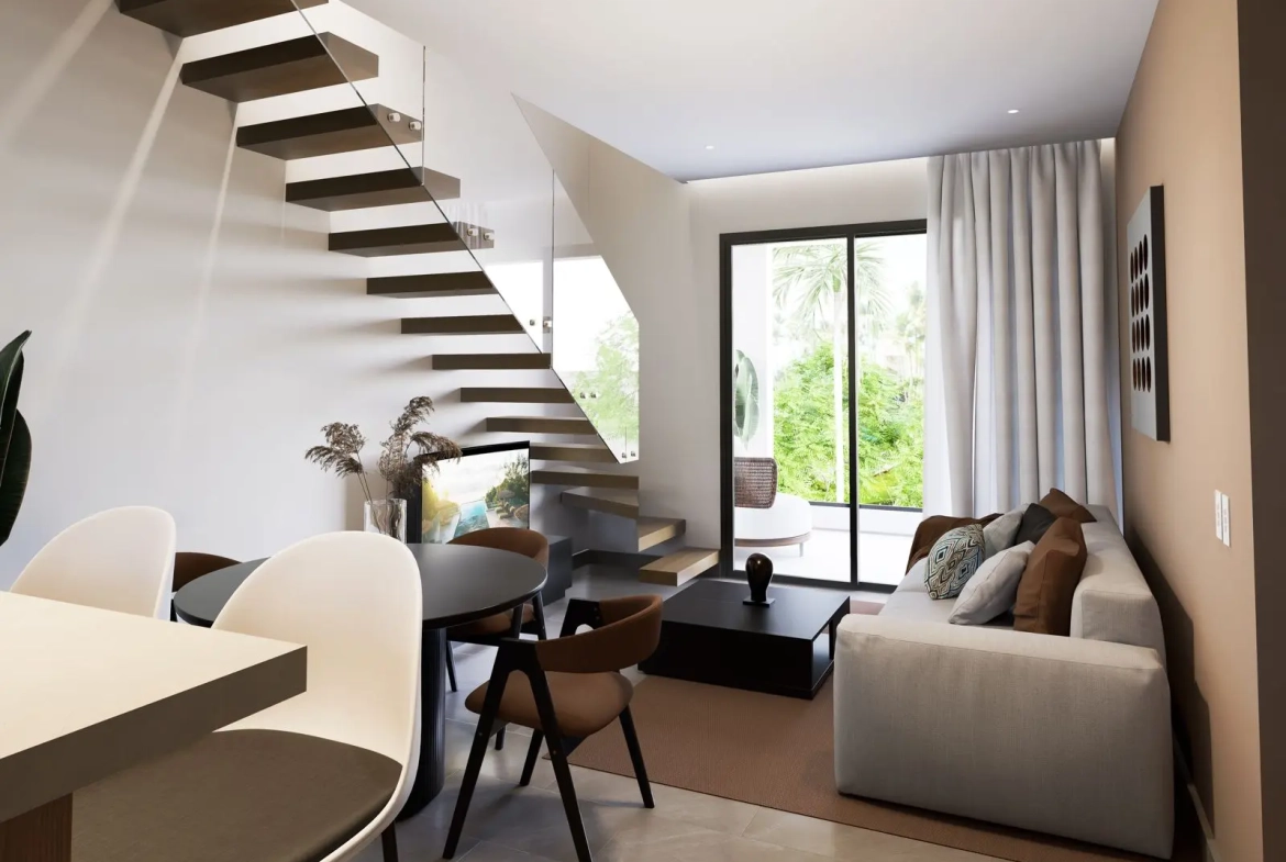 ID , Marea Beach Punta Cana Premium Bedroom Apartment for Sale near Dominicus Beach ()