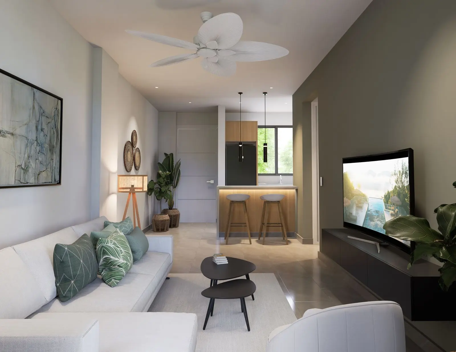 ID , Marea Beach Punta Cana Premium Bedroom Apartment for Sale near Dominicus Beach ()