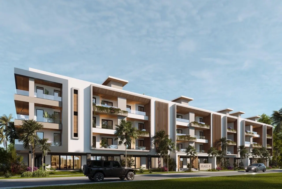 ID , Marea Beach Punta Cana Premium Bedroom Apartment for Sale near Dominicus Beach ()