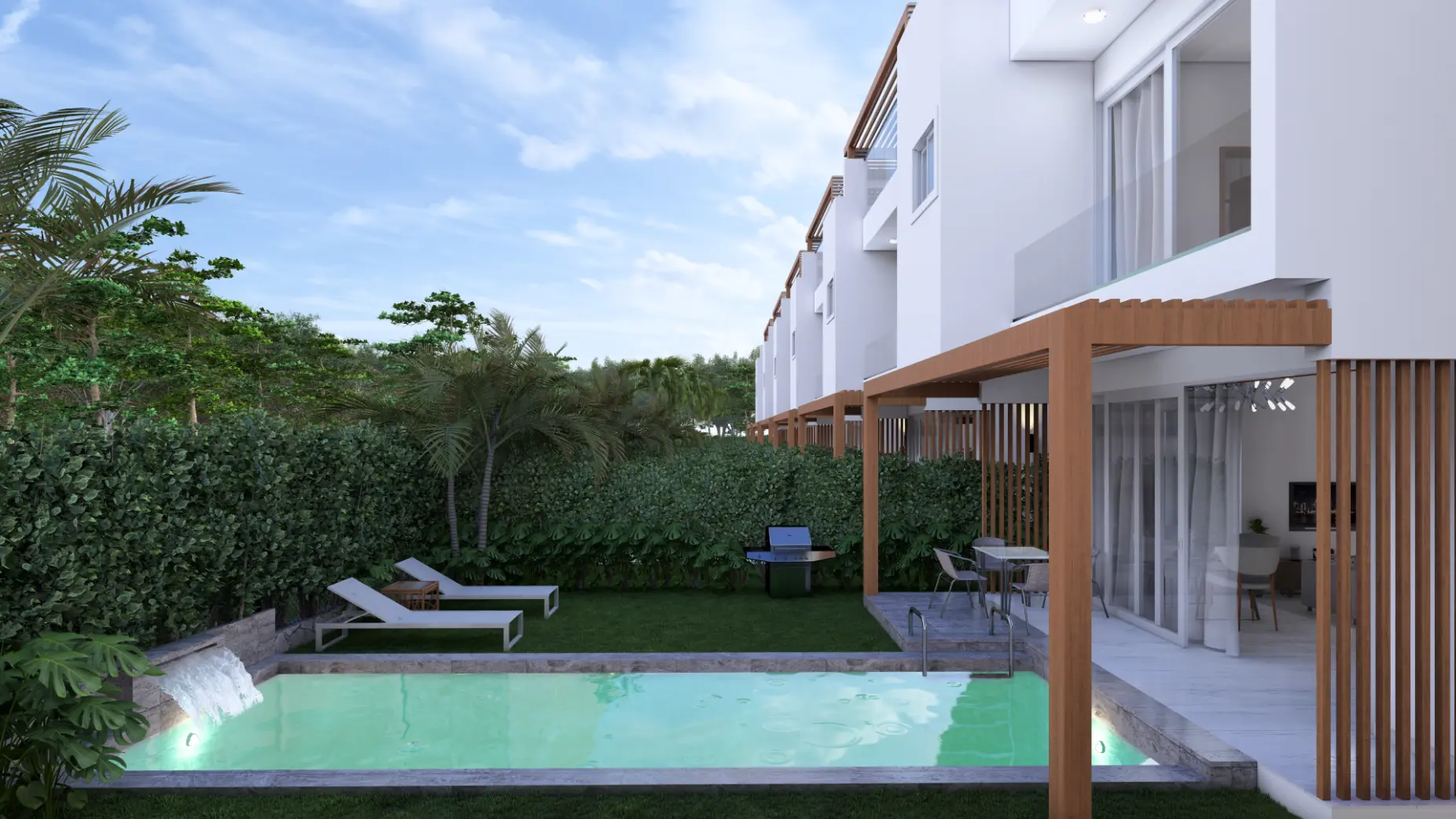 ID , Palm Oasis Gardens Luxury Bedroom Villa for Sale with Beach Shuttle in White Sands, Punta Cana ()