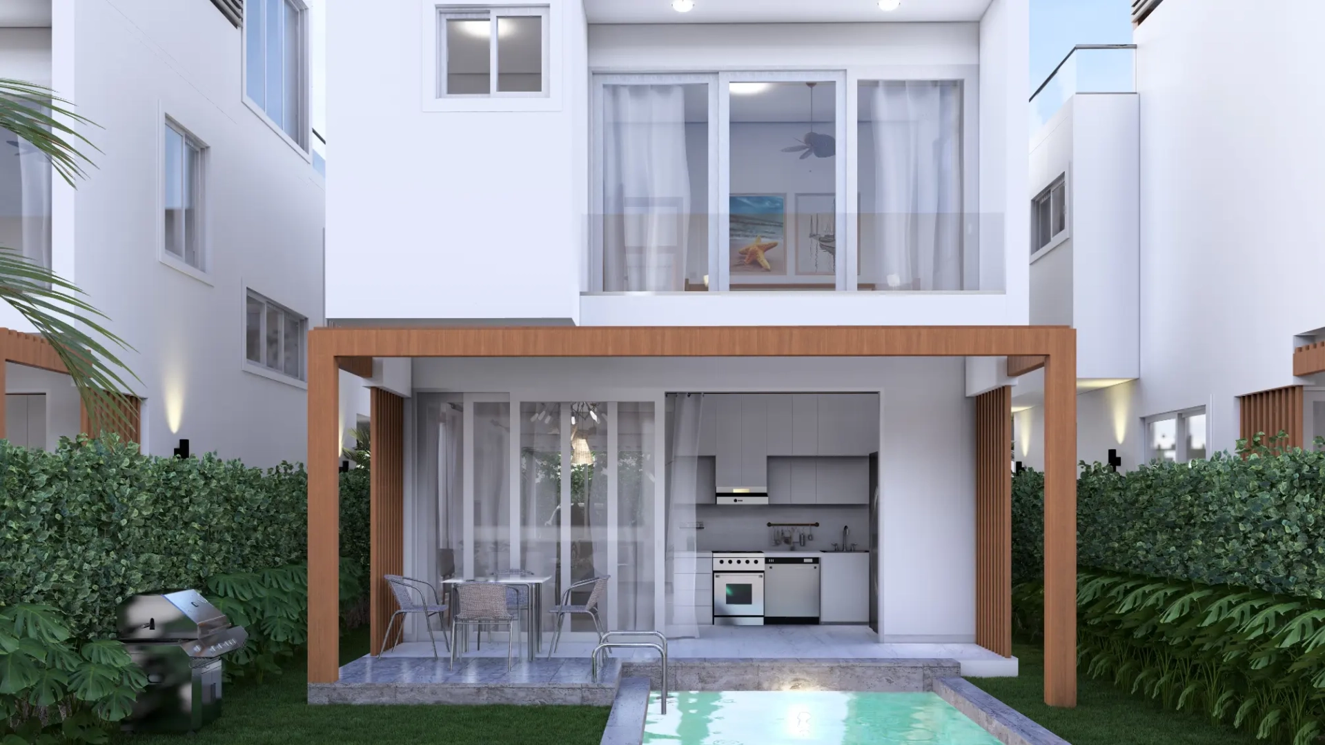 ID , Palm Oasis Gardens Luxury Bedroom Villa for Sale with Beach Shuttle in White Sands, Punta Cana ()