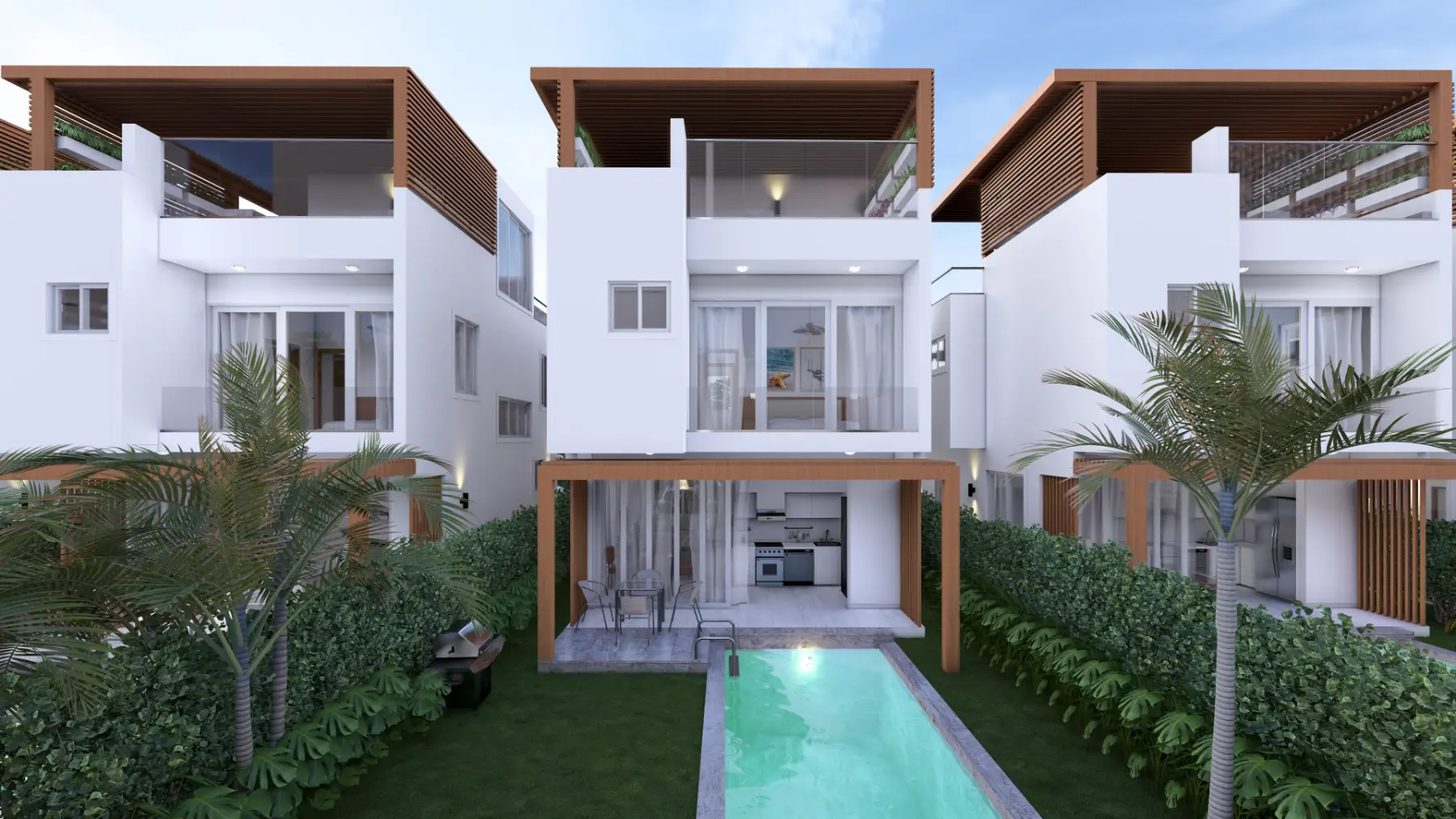 Villas Sole Mio: Two-Story 3-Bedroom Villa with Beach Shuttle to Macao Beach, Punta Cana