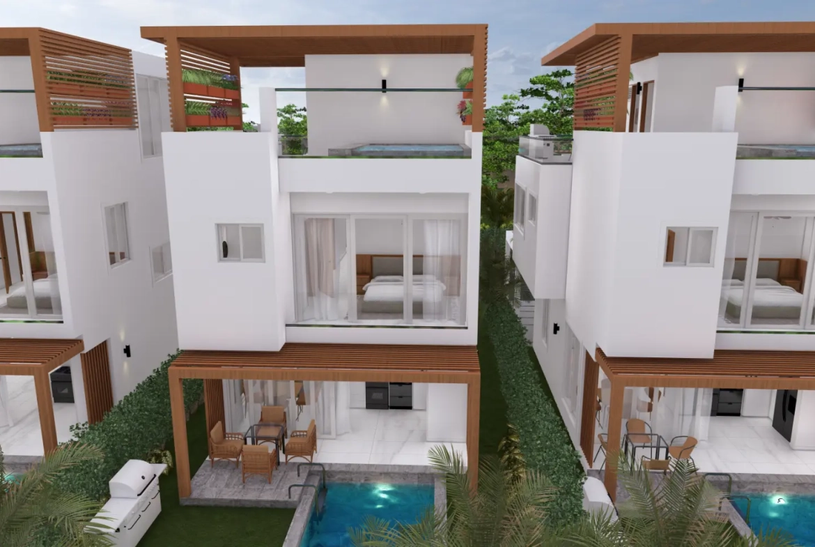 ID , Palm Oasis Gardens Luxury Bedroom Villa for Sale with Beach Shuttle in White Sands, Punta Cana ()