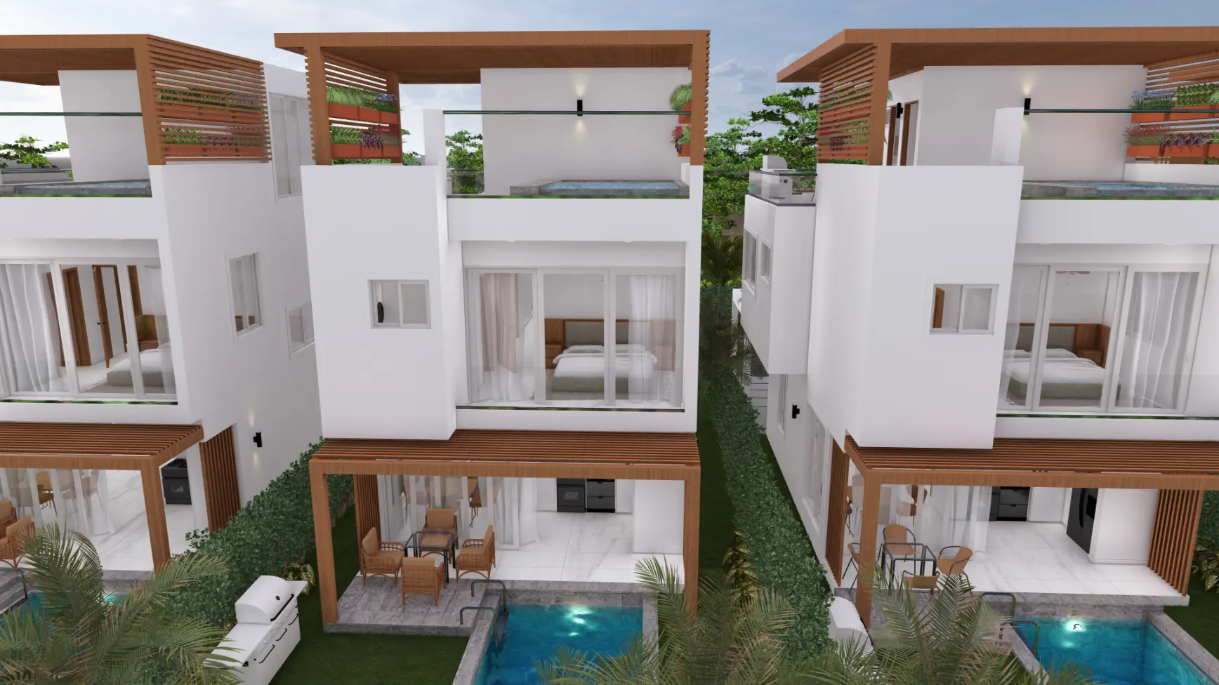 ID , Palm Oasis Gardens Luxury Bedroom Villa for Sale with Beach Shuttle in White Sands, Punta Cana ()