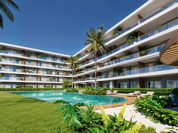 Modern 3-bedroom residence at Azzure Coral Golf in Cabeza de Toro with balcony, infinity pools, gym and golf access