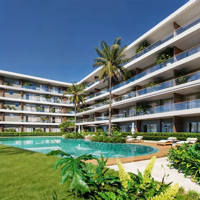 Modern 3-bedroom residence at Azzure Coral Golf in Cabeza de Toro with balcony, infinity pools, gym and golf access