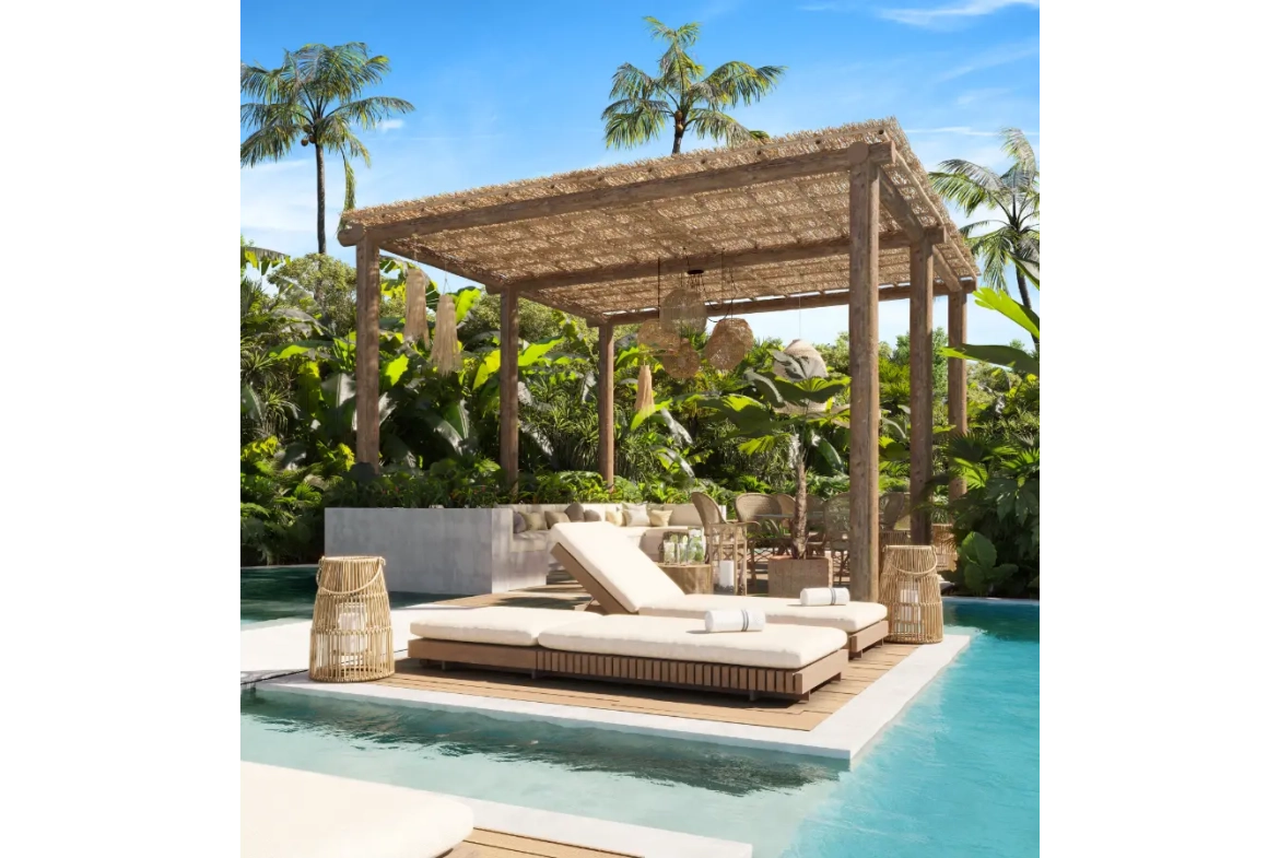 ID Ansaya at Aldea Elegant One Bedroom Penthouse for Sale in Downtown Punta Cana with Private Jacuzzi ()