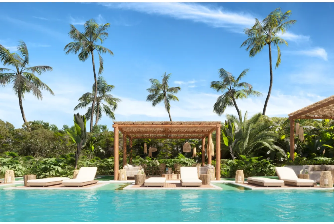 ID Ansaya at Aldea Elegant One Bedroom Penthouse for Sale in Downtown Punta Cana with Private Jacuzzi ()